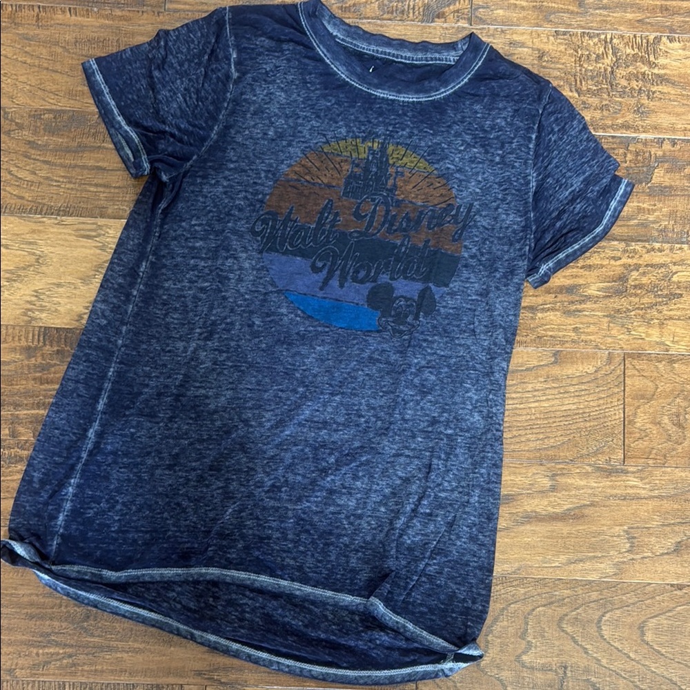 Disney Women's Blue Graphic Tee